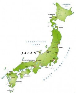 Kaart van Japan