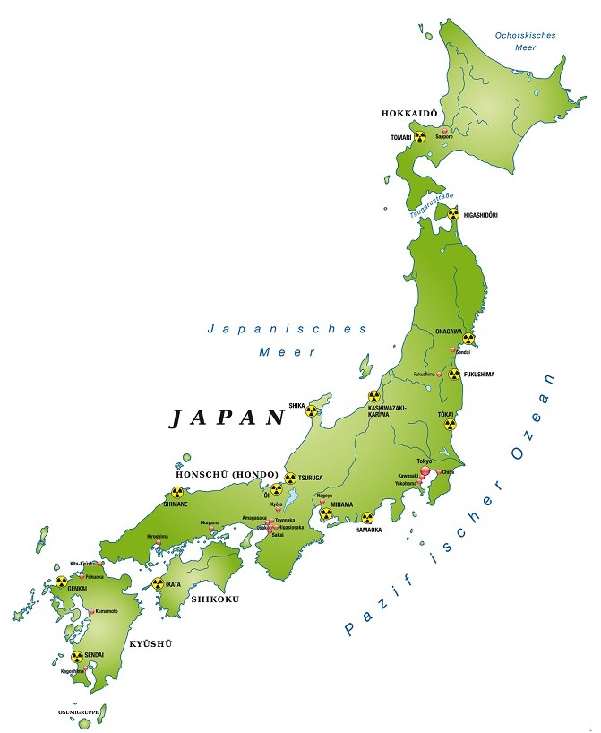 Kaart van Japan