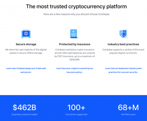 coinbase page